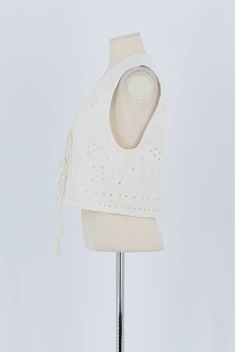 Gilet Vanessa Bruno Blanc en Coton