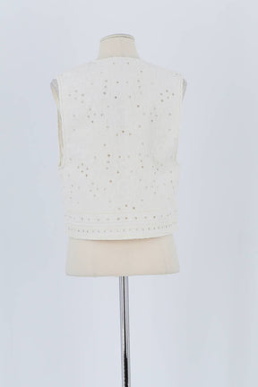 Gilet Vanessa Bruno Blanc en Coton