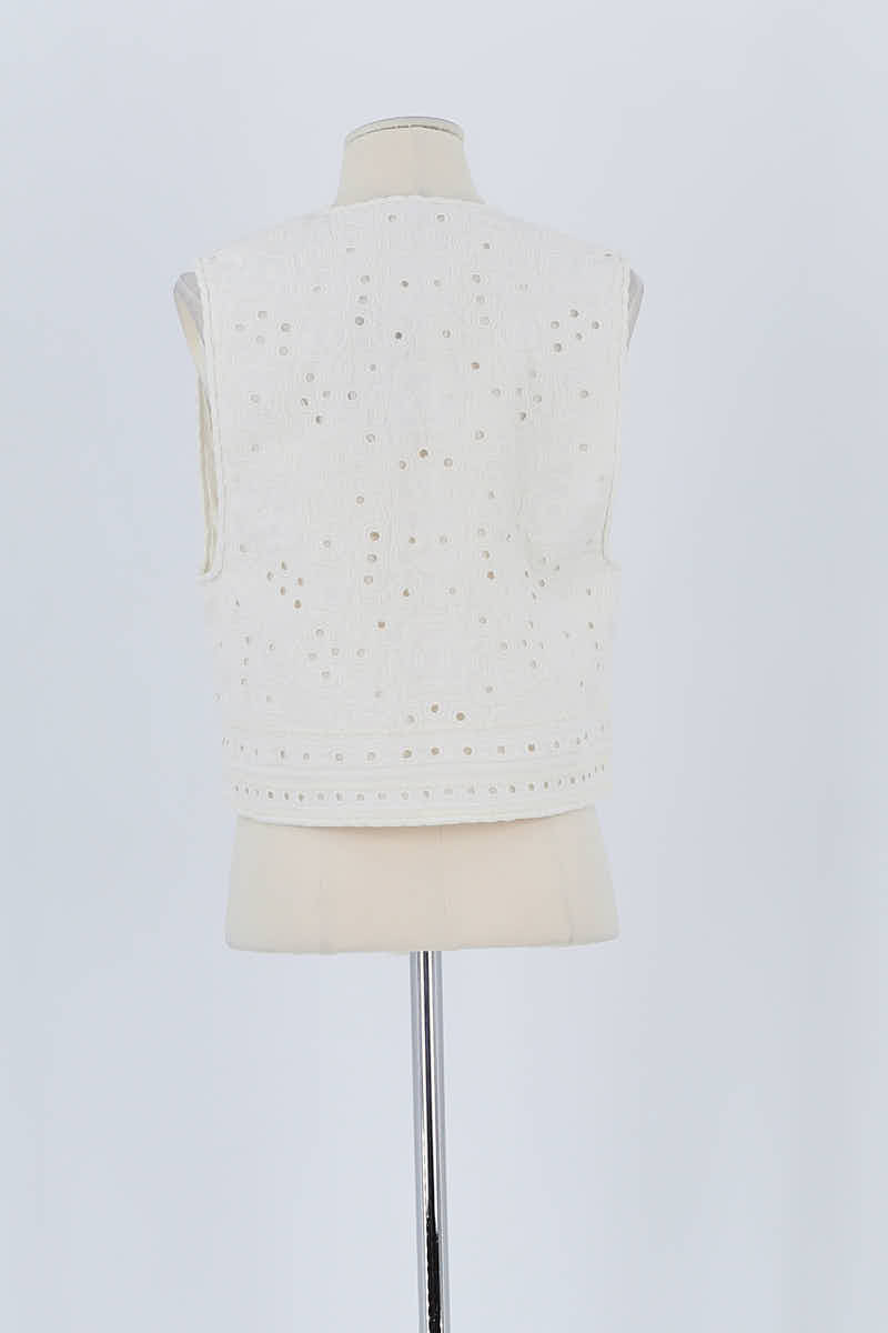 Gilet Vanessa Bruno Blanc en Coton