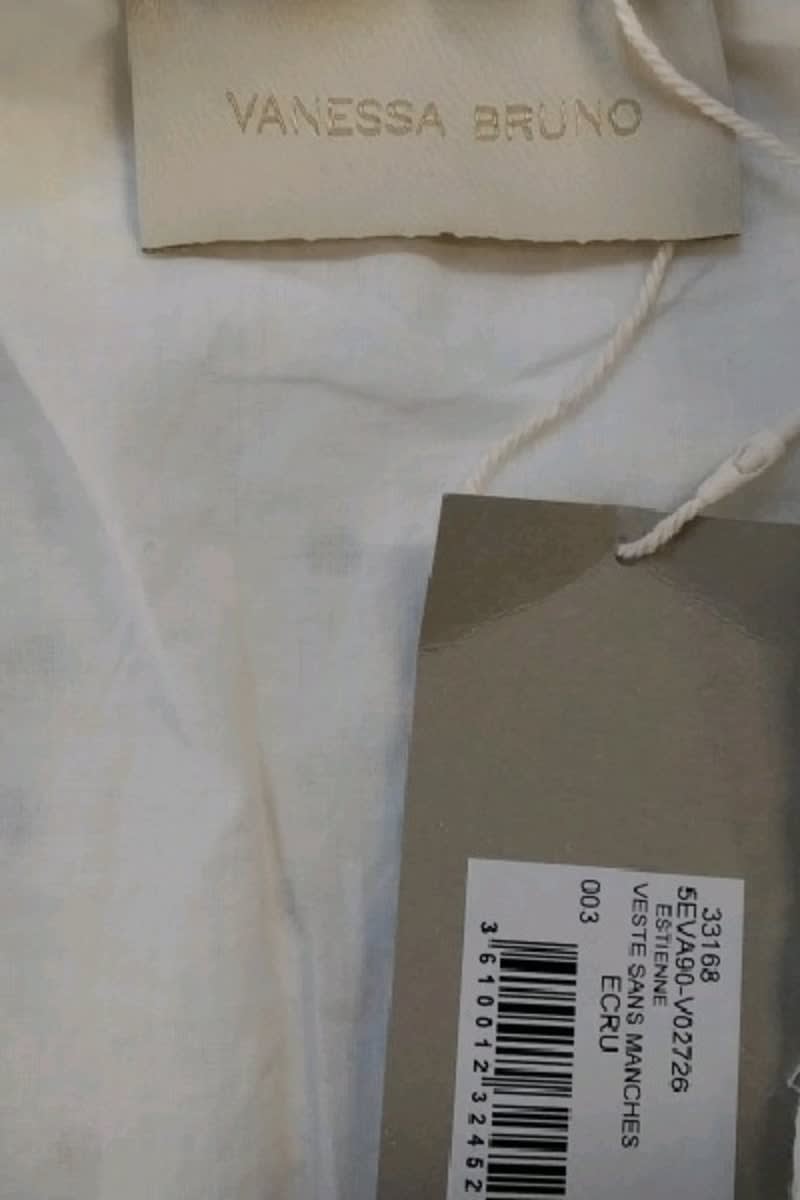 Gilet Vanessa Bruno Blanc en Coton