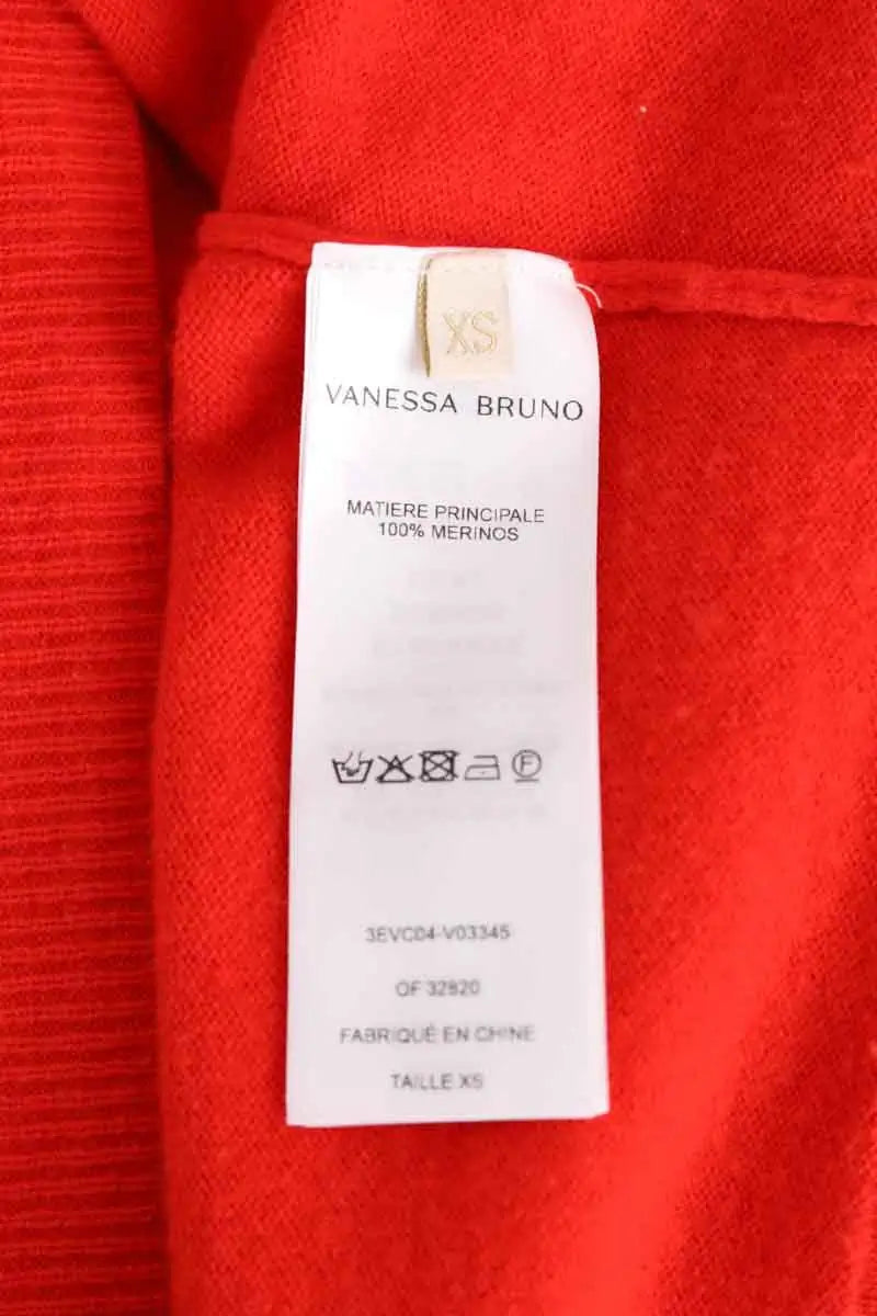 Gilet Vanessa Bruno Rouge en Laine