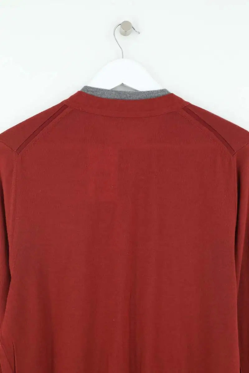 Gilet Yves Saint Laurent Rouge en Laine