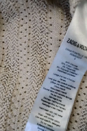 Gilet Zadig & Voltaire Beige en Viscose