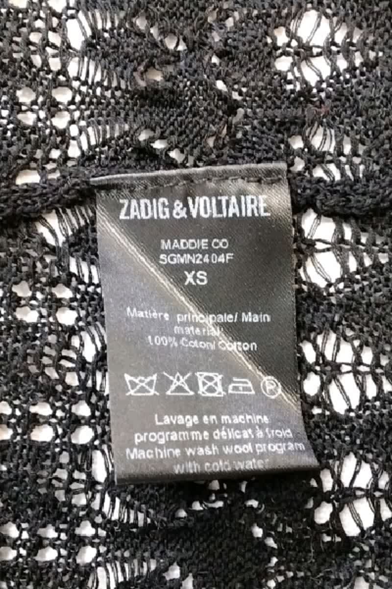 Gilet Zadig & Voltaire Noir en Coton
