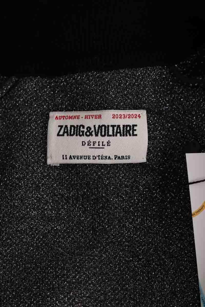 Gilet Zadig & Voltaire Rossie Lurex Noir en Synthétique