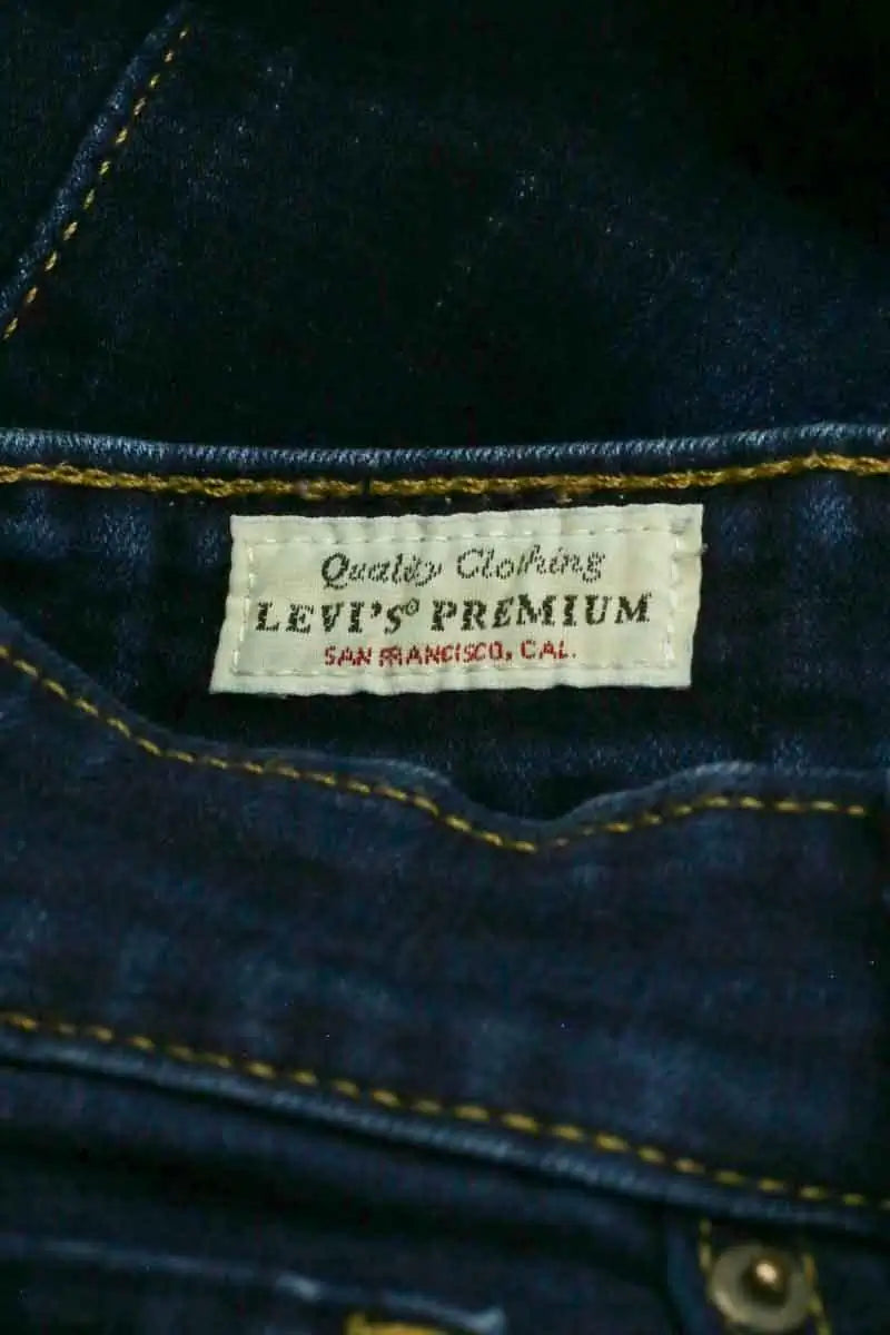 Jean skinny Levi's High Rise Skinny Bleu en Coton
