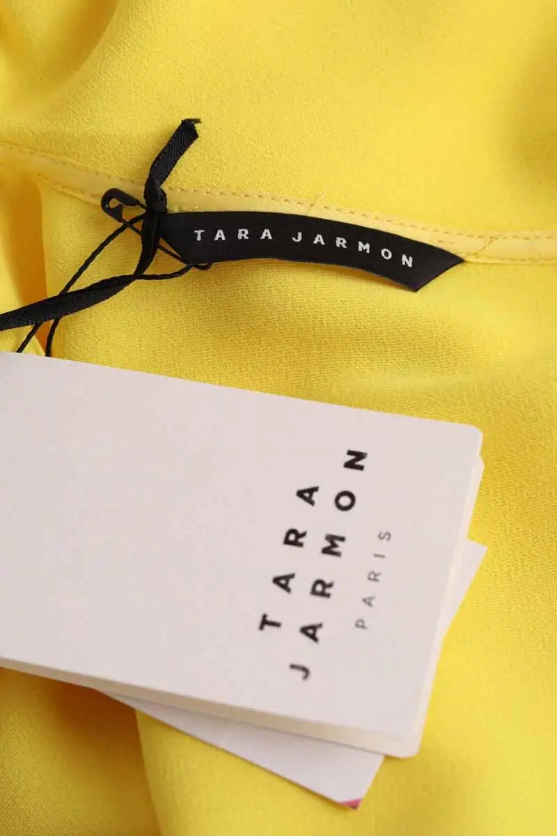 Blouse Tara Jarmon Jaune en Synthétique