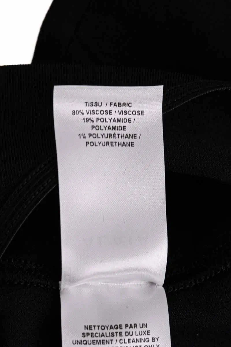 Top Alaïa Noir en Viscose