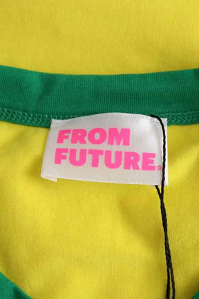 T-shirt From Future Jaune en Coton