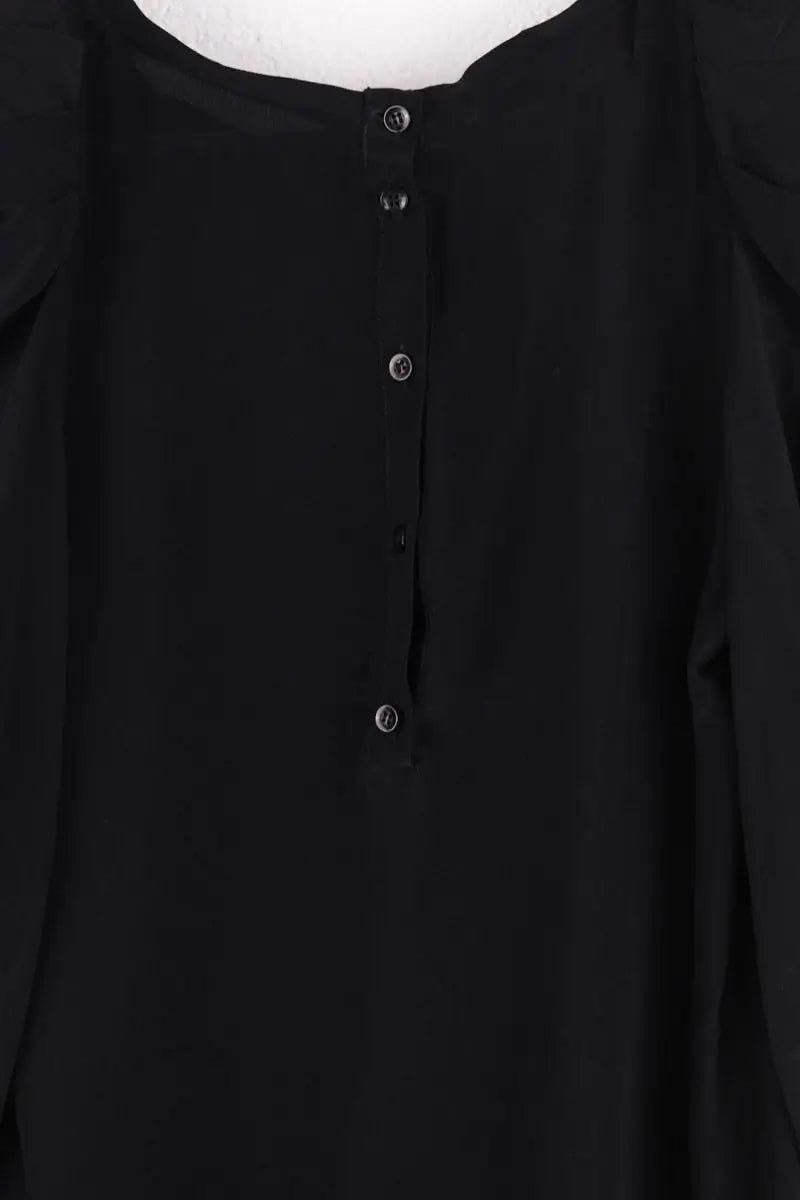 Robe Maje Noir en Soie