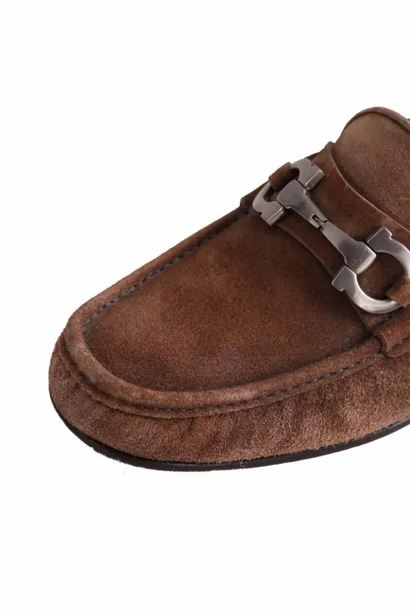 Mocassins Salvatore Ferragamo Marron en Daim