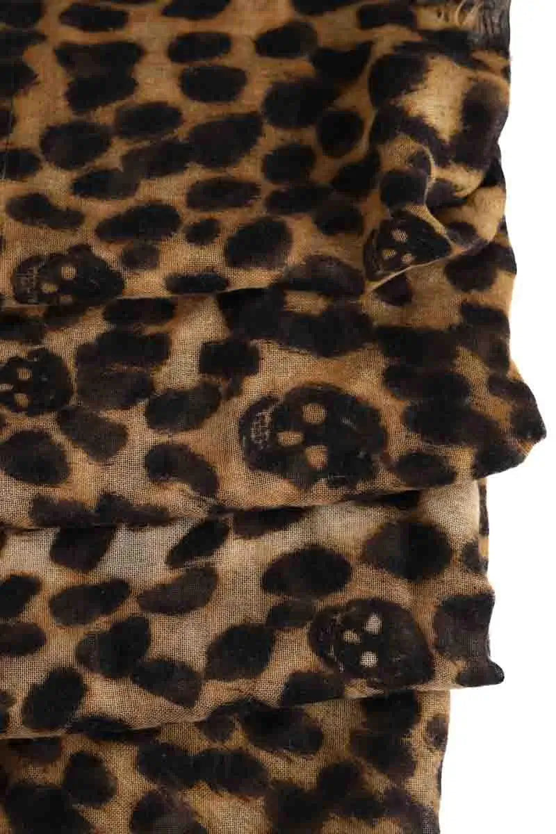 Chèche Alexander McQueen Marron en Cachemire