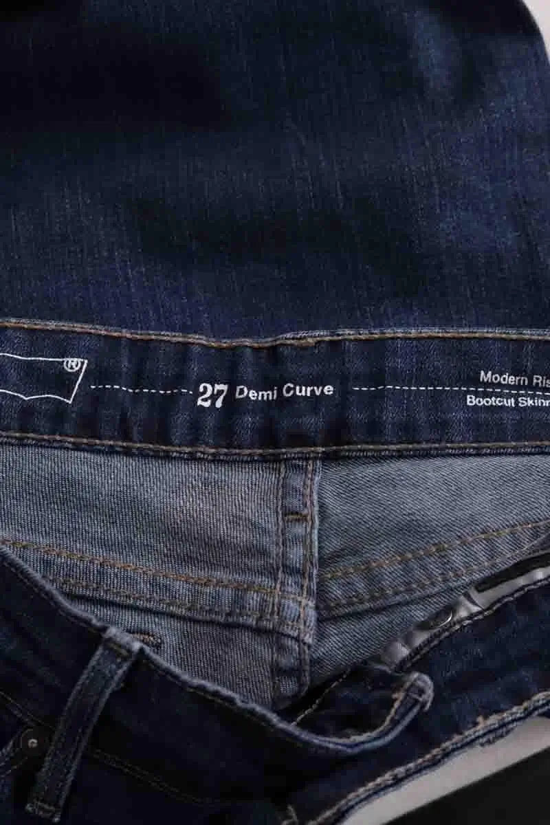 Jean droit Levi's Marine en Coton