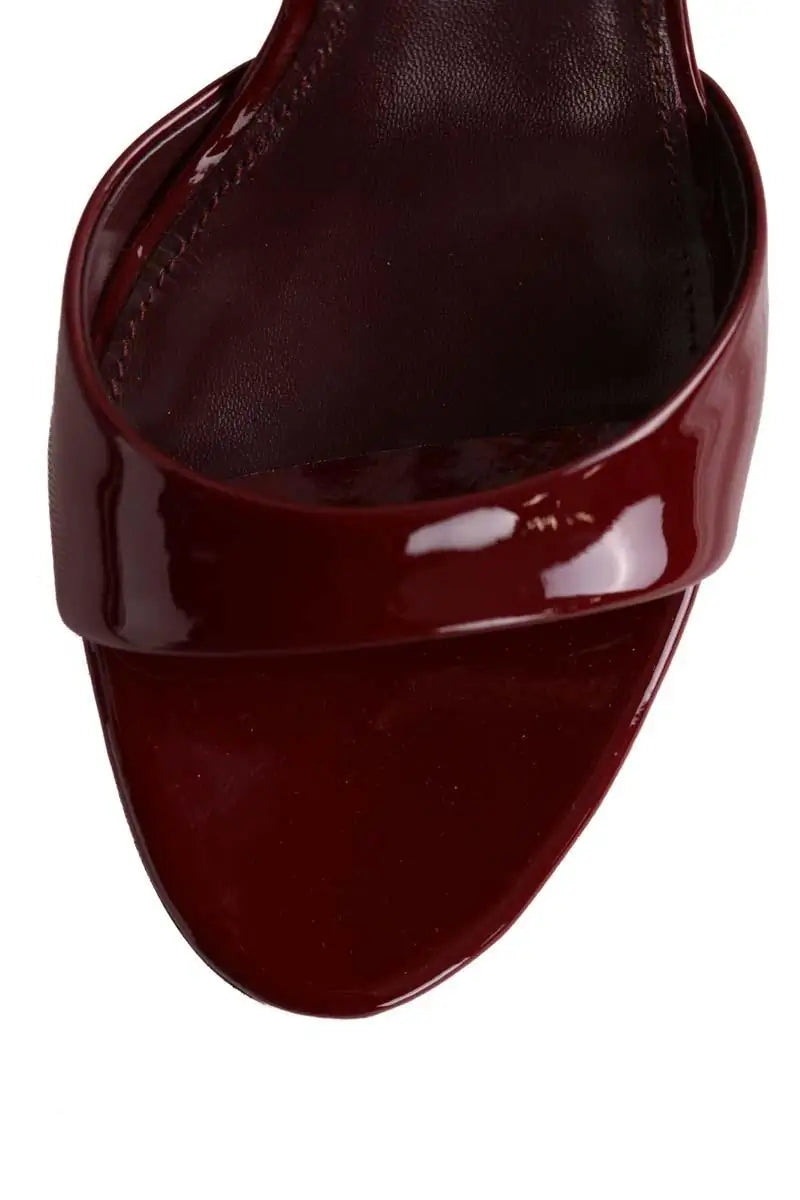 Talons Paris Texas Lidia Mule Bordeaux en Cuir