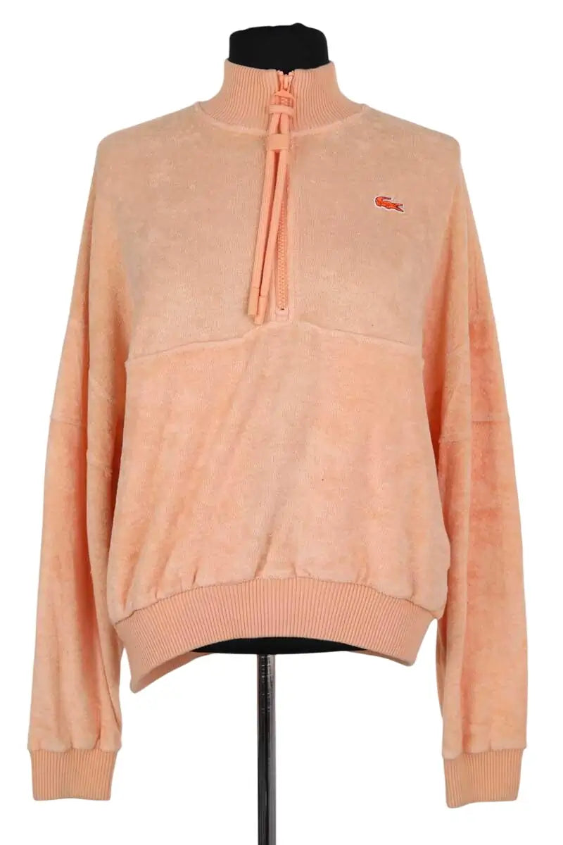 Pull Lacoste Rose en Coton, taille M - Seconde Main