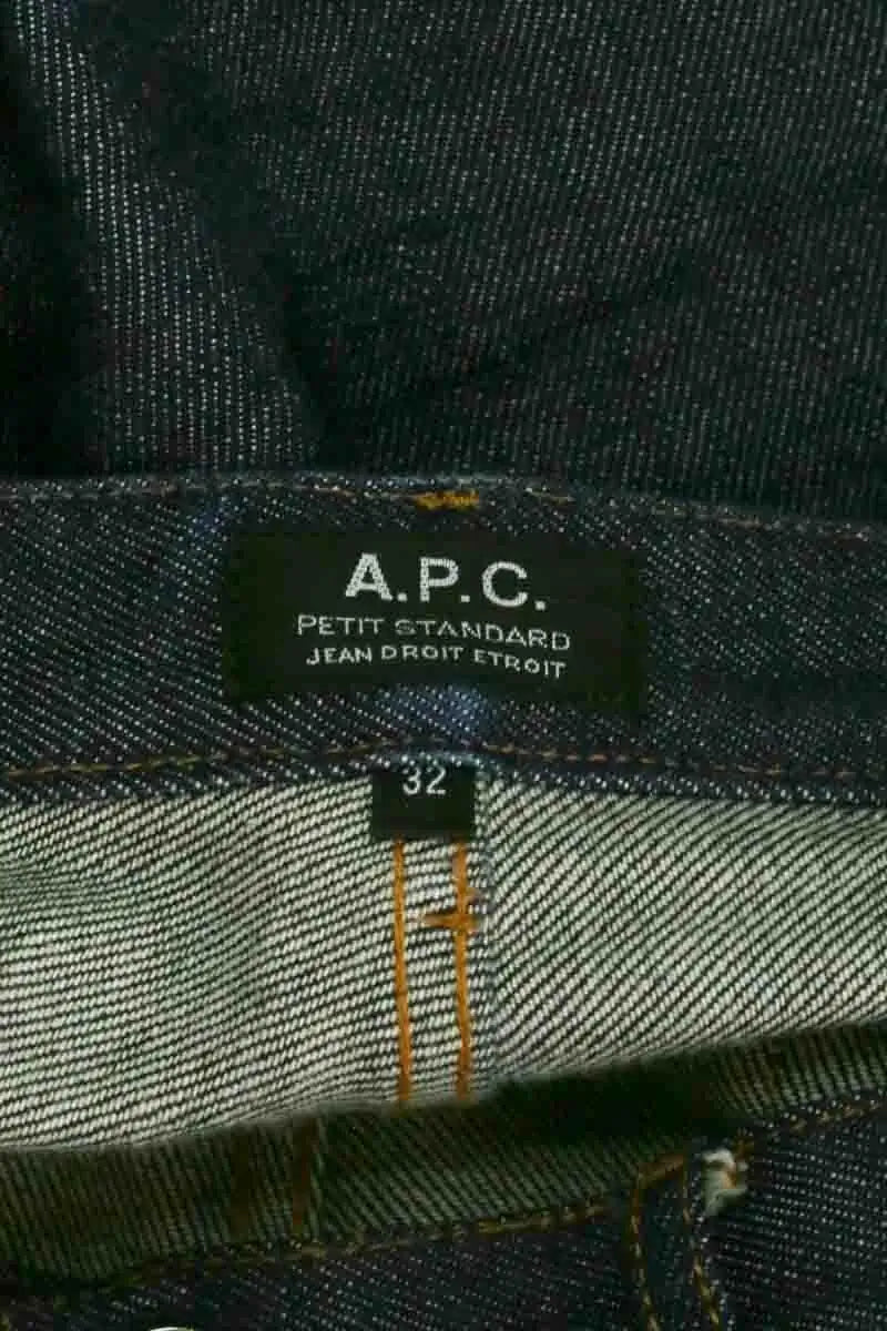 Jean droit APC Marine en Coton