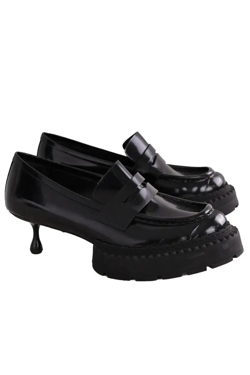Mocassins Jimmy Choo Noir en Cuir