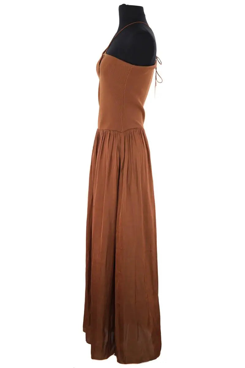 Robe Sessun Mambossa Marron en Synthétique