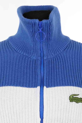 Gilet Lacoste Bleu en Coton