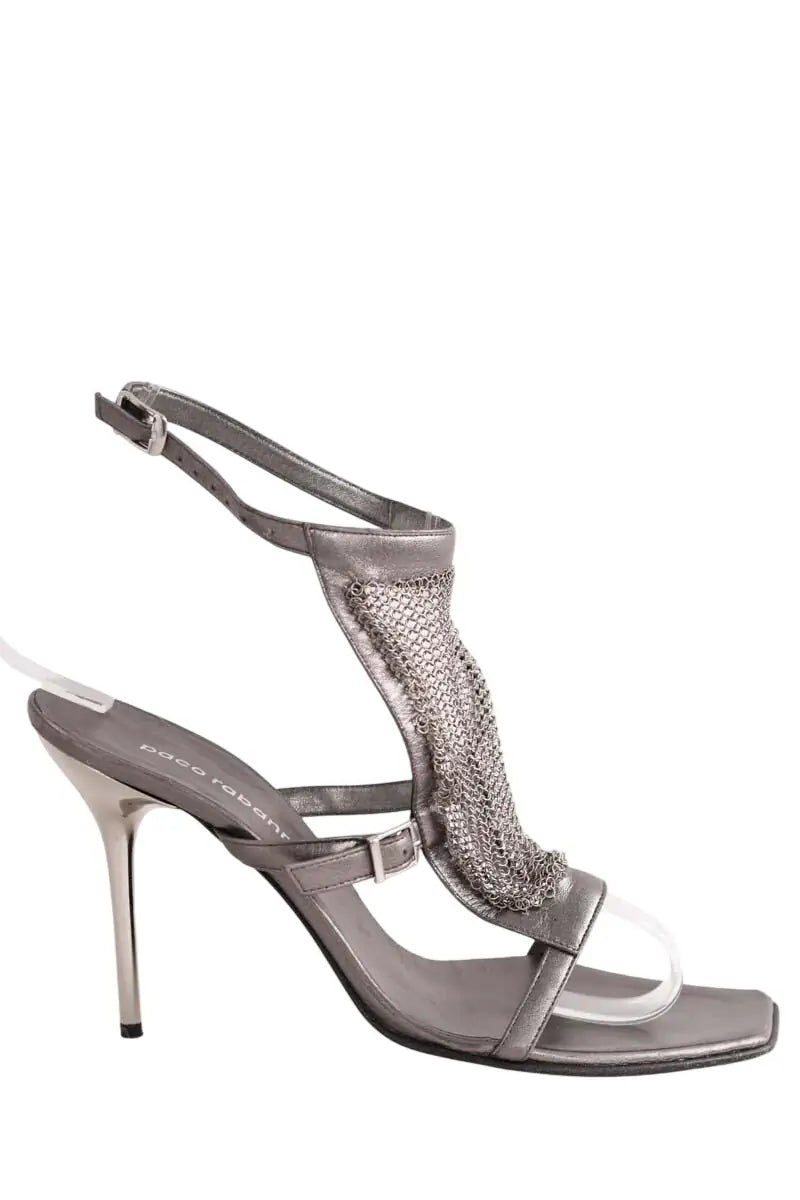 Talons Paco Rabanne Argent en Plastique, taille 40 - Seconde Main