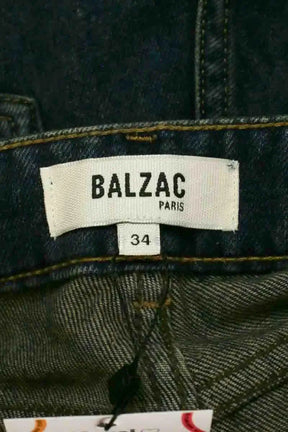 Mini short Balzac Bleu en Coton