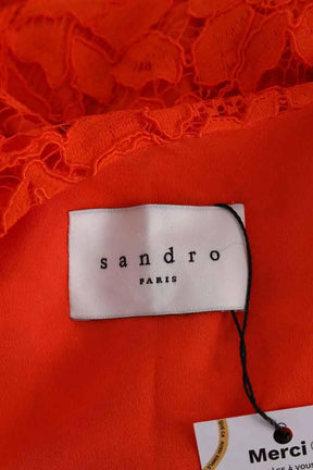 Cardigan Sandro Orange en Synthétique