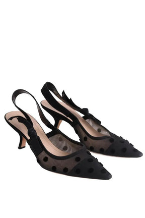 Talons Dior J'adior Noir en Tissu