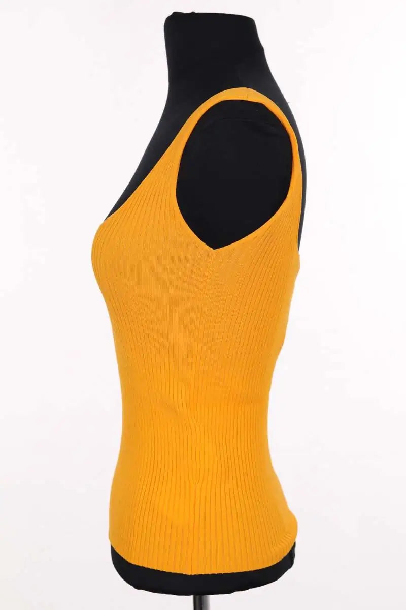 Top sans manche Sanchita Orange en Viscose