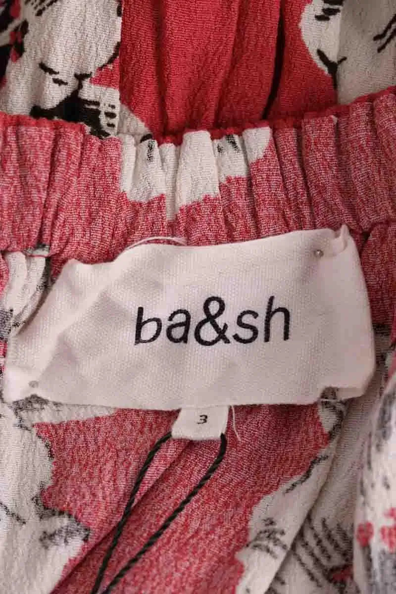 Robe Ba&Sh Rouge en Viscose