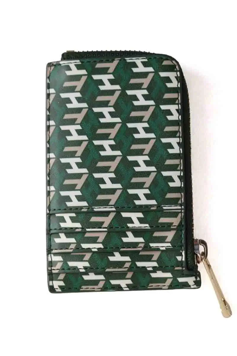 Porte-carte Tommy Hilfiger Vert en Cuir
