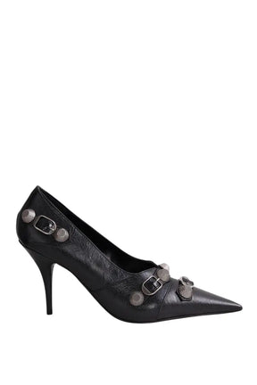 Talons Balenciaga Cagole Noir en Cuir, taille 38 - Seconde Main