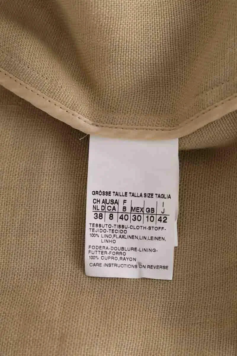 Veste Max Mara Beige en Lin