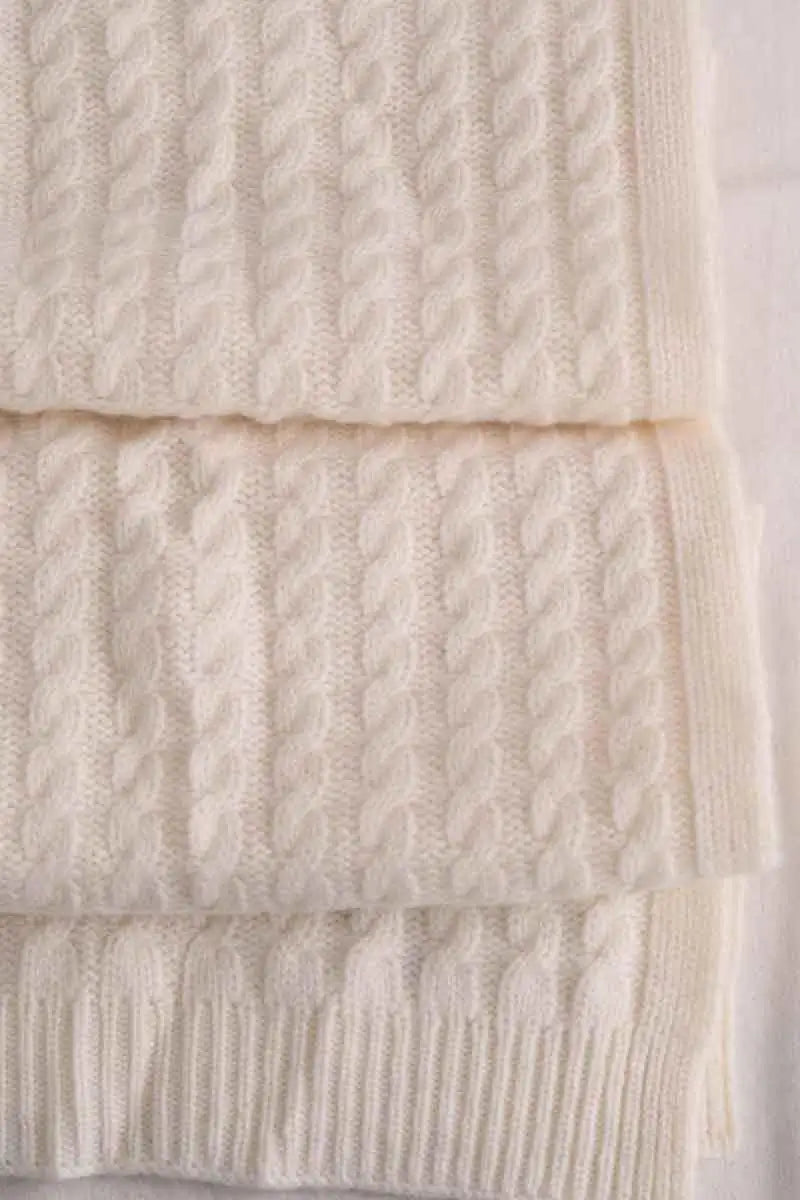 Écharpe Eric Bompard Beige en Cachemire