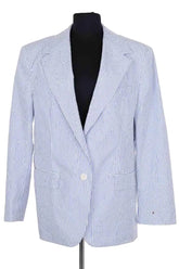 Blazer Tommy Hilfiger Bleu en Synthétique, taille XS - Seconde Main