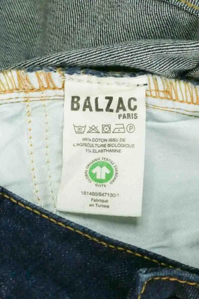 Jean slim Balzac Marine en Coton