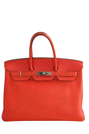 Sac à main Hermès Rouge en Cuir - Seconde Main