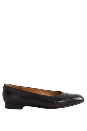 Ballerines Carel Noir en Cuir, taille 37 - Seconde Main