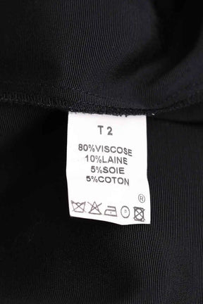 Robe Sandro Noir en Viscose