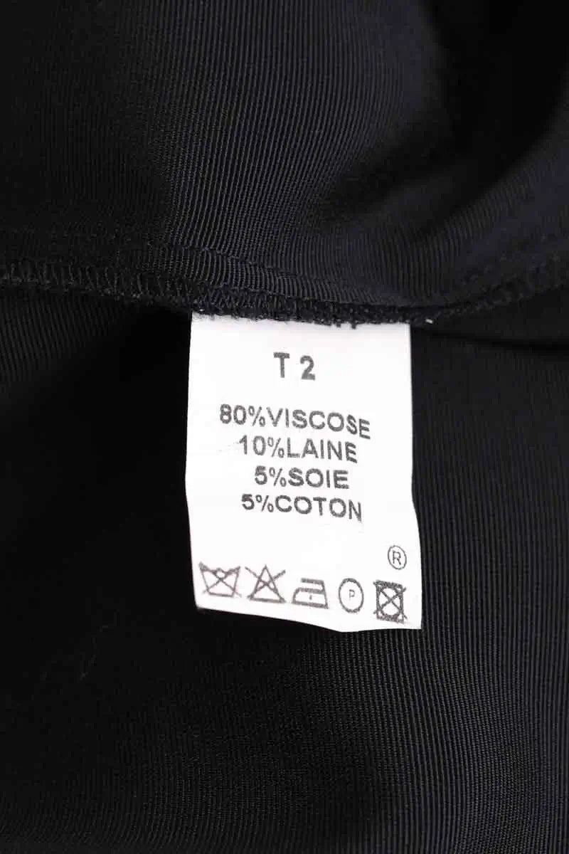 Robe Sandro Noir en Viscose