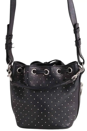 Sac à bandoulière Saint Laurent Sac Seau Emmanuelle Noir en Cuir