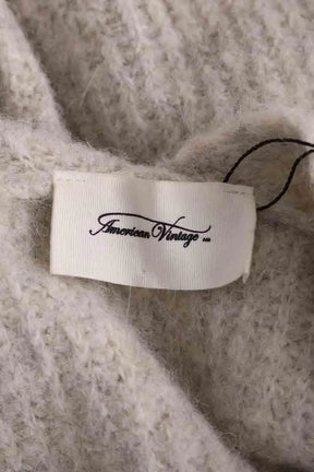 Cardigan American Vintage Gris en Synthétique