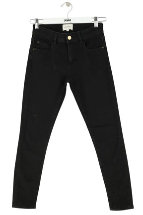 Jean slim Sézane Noir en Coton, taille S - Seconde Main