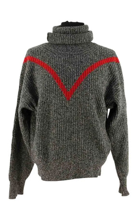 Pull Sandro Anthracite en Laine, taille S - Seconde Main
