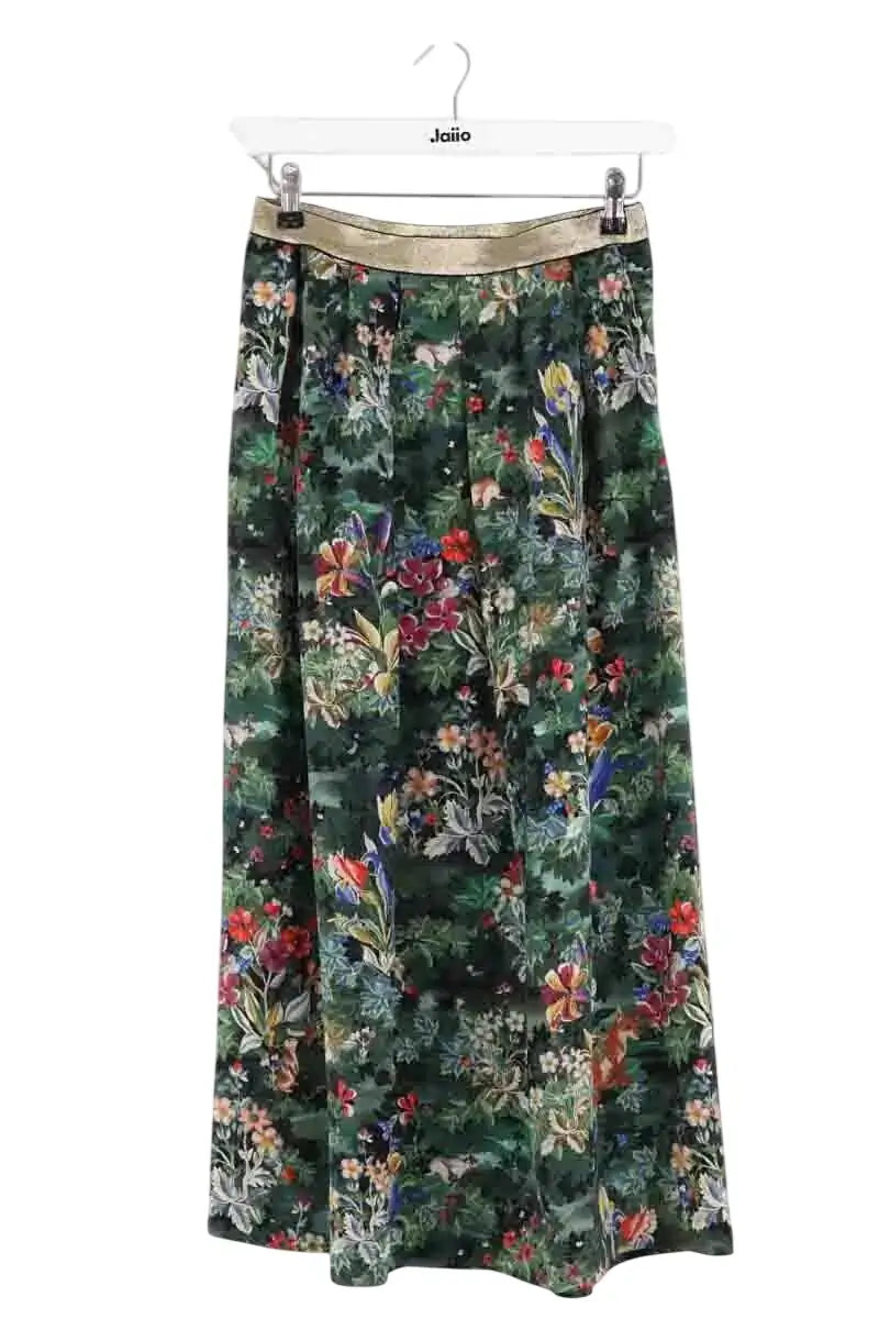 Jupe Momoni Vert en Soie, taille S - Seconde Main