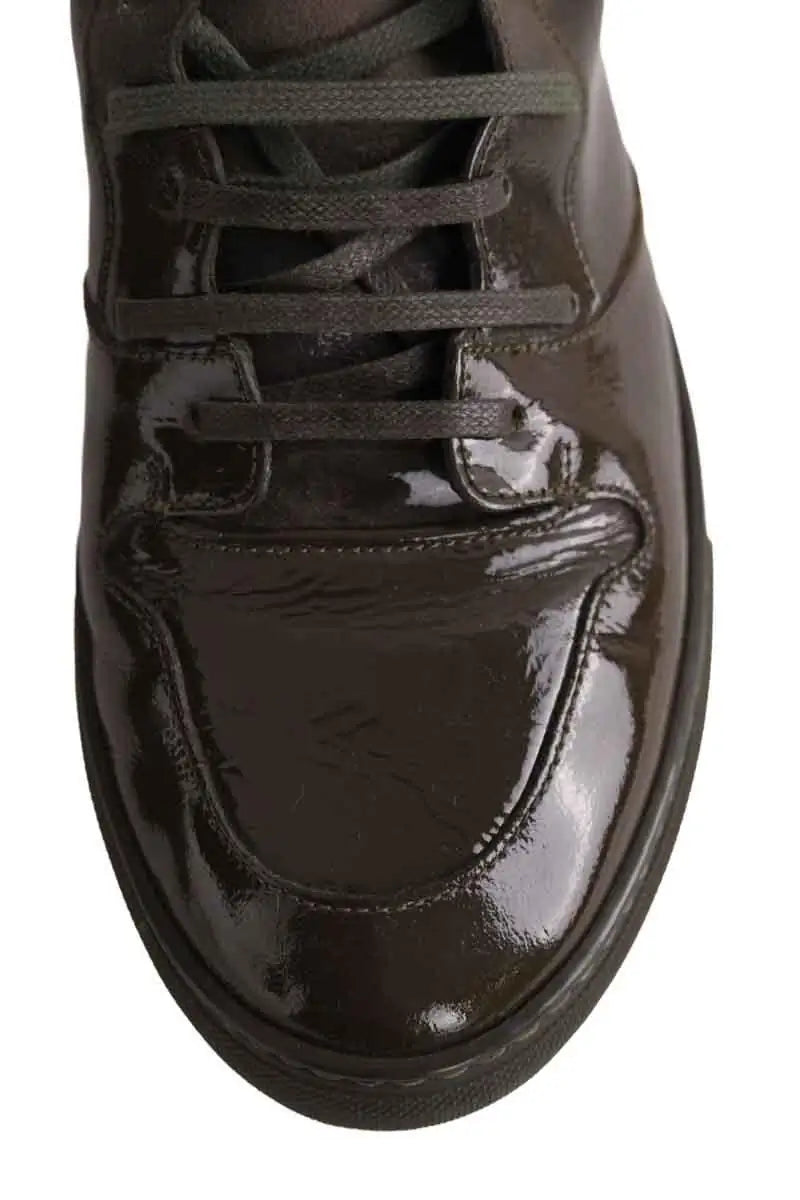 Baskets Balenciaga Kaki en Cuir
