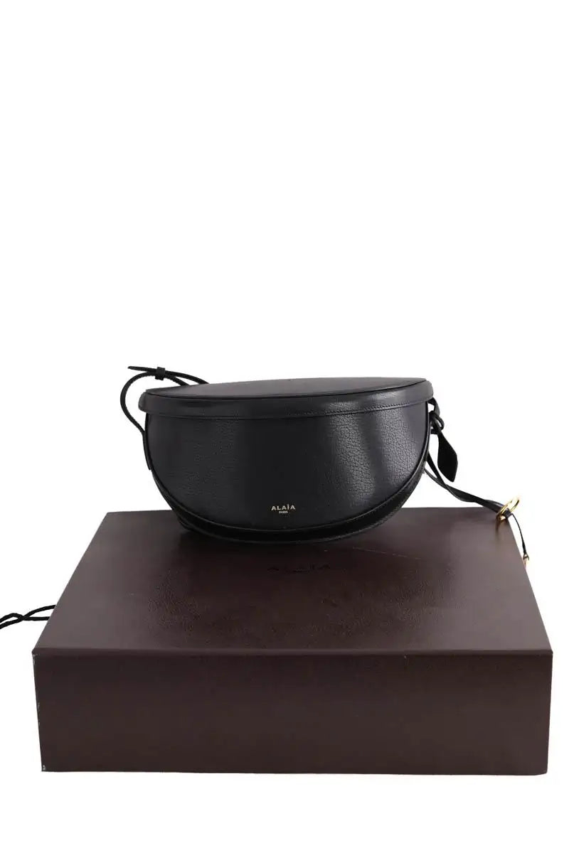 Sac porté épaule Alaïa Hip Small Noir en Cuir