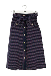 Jupe Maje Marine en Coton, taille S - Seconde Main