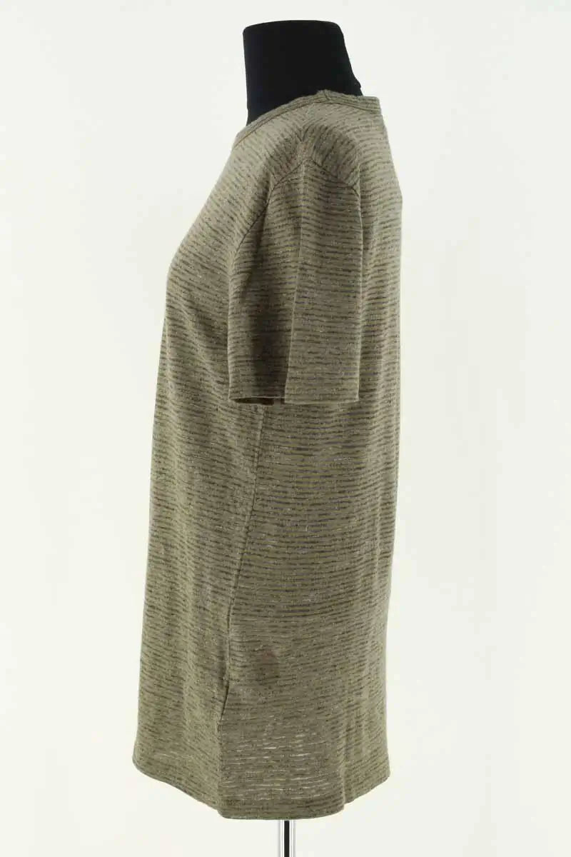 T-shirt Officine Générale Kaki en Coton
