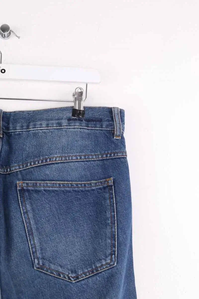 Jean droit Isabel Marant Bleu en Coton