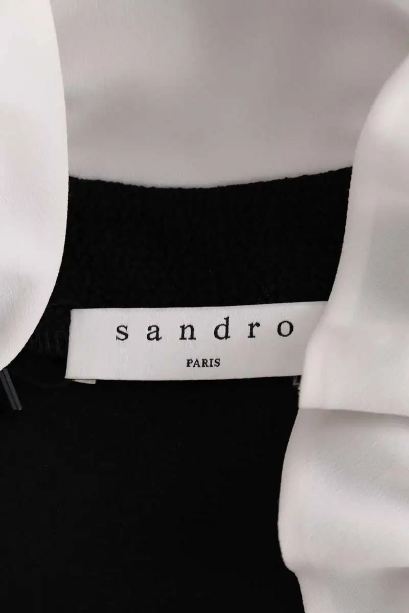 Robe Sandro Noir en Synthétique